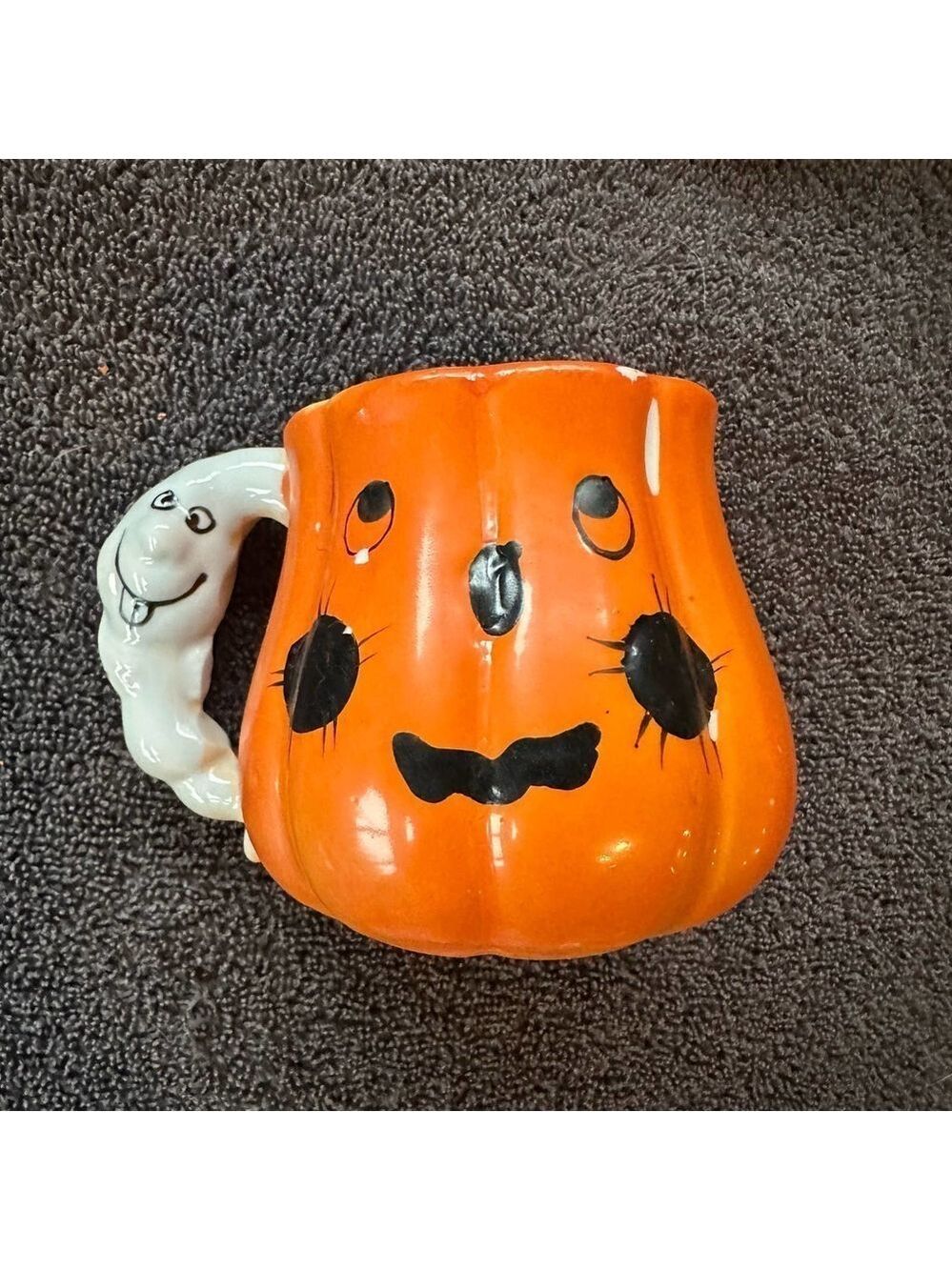 Vintage 1996 Halloween Decorative Teacups Jack-O-lanterns Set Of 5 - Picture 4 of 8